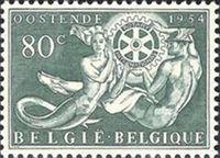 Belgium 1954 International Rotary, 50th Anniversary-Stamps-Belgium-StampPhenom