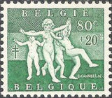 Belgium 1955 Anti Tuberculosis - Spring Joy and Portraits-Stamps-Belgium-StampPhenom