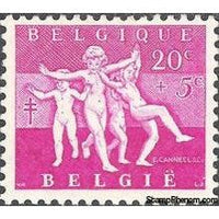 Belgium 1955 Anti Tuberculosis - Spring Joy and Portraits-Stamps-Belgium-StampPhenom