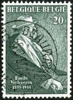 Belgium 1955 Centenary of Emile Verhaeren-Stamps-Belgium-StampPhenom