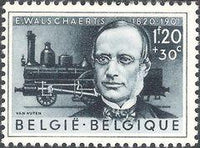 Belgium 1955 Cultural - Scientists-Stamps-Belgium-StampPhenom