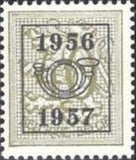 Belgium 1955 Definitives - Digit on Heraldic Lion - Precancellations-Stamps-Belgium-StampPhenom