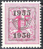 Belgium 1955 Definitives - Digit on Heraldic Lion - Precancellations-Stamps-Belgium-StampPhenom