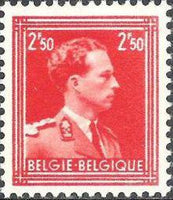 Belgium 1956-1957 Definitives - King Leopold III - Type "Open Collar "-Stamps-Belgium-StampPhenom