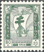 Belgium 1956 Anti Tuberculosis - Boat and Nursing-Stamps-Belgium-StampPhenom