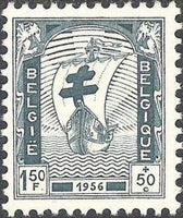 Belgium 1956 Anti Tuberculosis - Boat and Nursing-Stamps-Belgium-StampPhenom