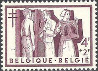 Belgium 1956 Anti Tuberculosis - Boat and Nursing-Stamps-Belgium-StampPhenom