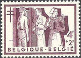 Belgium 1956 Anti Tuberculosis - Boat and Nursing-Stamps-Belgium-StampPhenom