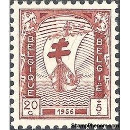 Belgium 1956 Anti Tuberculosis - Boat and Nursing-Stamps-Belgium-StampPhenom