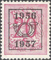 Belgium 1956 Definitives - Digit on Heraldic Lion - Precancellations-Stamps-Belgium-StampPhenom