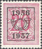 Belgium 1956 Definitives - Digit on Heraldic Lion - Precancellations-Stamps-Belgium-StampPhenom