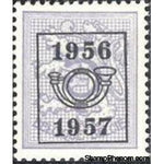 Belgium 1956 Definitives - Digit on Heraldic Lion - Precancellations-Stamps-Belgium-StampPhenom