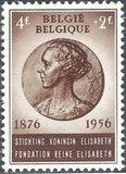 Belgium 1956 Queen Elisabeth 80th Birthday-Stamps-Belgium-StampPhenom