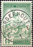 Belgium 1957 - 1959 Mercurius and Surcharged - Railway Parcel Stamps-Stamps-Belgium-StampPhenom