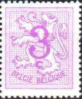 Belgium 1957-1960 Definitives - Digit on Heraldic Lion-Stamps-Belgium-StampPhenom