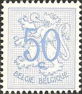 Belgium 1957-1960 Definitives - Digit on Heraldic Lion-Stamps-Belgium-StampPhenom