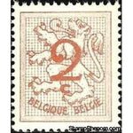 Belgium 1957-1960 Definitives - Digit on Heraldic Lion-Stamps-Belgium-StampPhenom