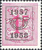 Belgium 1957 Definitives - Digit on Heraldic Lion - Precancellations-Stamps-Belgium-StampPhenom