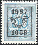 Belgium 1957 Definitives - Digit on Heraldic Lion - Precancellations-Stamps-Belgium-StampPhenom