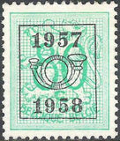 Belgium 1957 Definitives - Digit on Heraldic Lion - Precancellations-Stamps-Belgium-StampPhenom