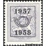 Belgium 1957 Definitives - Digit on Heraldic Lion - Precancellations-Stamps-Belgium-StampPhenom