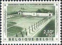 Belgium 1957 General Patton Memorial-Stamps-Belgium-StampPhenom