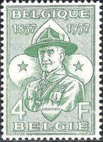 Belgium 1957 Lord Baden Powell Birth Centenary-Stamps-Belgium-StampPhenom