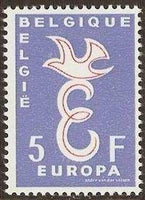 Belgium 1958 Europa-Stamps-Belgium-StampPhenom