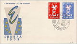 Belgium 1958 Europa-Stamps-Belgium-StampPhenom