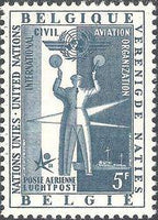 Belgium 1958 United Nation at Expo 58, Brussels and Airmail-Stamps-Belgium-StampPhenom