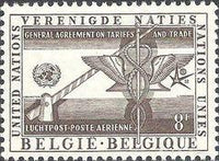 Belgium 1958 United Nation at Expo 58, Brussels and Airmail-Stamps-Belgium-StampPhenom