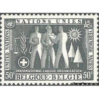 Belgium 1958 United Nation at Expo 58, Brussels and Airmail-Stamps-Belgium-StampPhenom