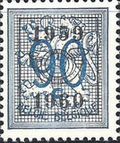 Belgium 1959 Definitives - Digit on Heraldic Lion - Precancellations-Stamps-Belgium-StampPhenom