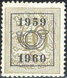 Belgium 1959 Definitives - Digit on Heraldic Lion - Precancellations-Stamps-Belgium-StampPhenom