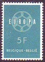 Belgium 1959 Europa-Stamps-Belgium-StampPhenom