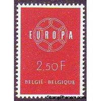 Belgium 1959 Europa-Stamps-Belgium-StampPhenom