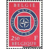 Belgium 1959 NATO 10th Anniversary-Stamps-Belgium-StampPhenom