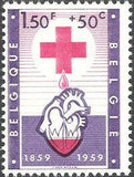 Belgium 1959 Red Cross - Solferino Battle-Stamps-Belgium-StampPhenom