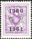 Belgium 1960 Definitives - Digit on Heraldic Lion - Precancellations-Stamps-Belgium-StampPhenom