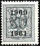 Belgium 1960 Definitives - Digit on Heraldic Lion - Precancellations-Stamps-Belgium-StampPhenom