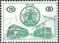 Belgium 1960 International Railway Congress - Railway Stamps-Stamps-Belgium-StampPhenom