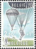 Belgium 1960 Parachuting-Stamps-Belgium-StampPhenom