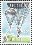 Belgium 1960 Parachuting-Stamps-Belgium-StampPhenom