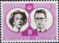 Belgium 1960 Wedding of King Baudouin-Stamps-Belgium-StampPhenom