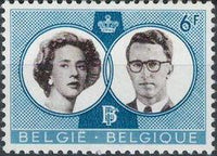 Belgium 1960 Wedding of King Baudouin-Stamps-Belgium-StampPhenom