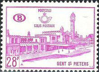 Belgium 1961-1965 Railway Stations and Surcharged - Railway Parcel Stamps-Stamps-Belgium-StampPhenom