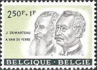 Belgium 1961 Cultural - Belgian Personalities-Stamps-Belgium-StampPhenom