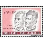 Belgium 1961 Cultural - Belgian Personalities-Stamps-Belgium-StampPhenom