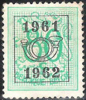 Belgium 1961 Definitives - Digit on Heraldic Lion - Precancellations-Stamps-Belgium-StampPhenom