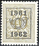 Belgium 1961 Definitives - Digit on Heraldic Lion - Precancellations-Stamps-Belgium-StampPhenom